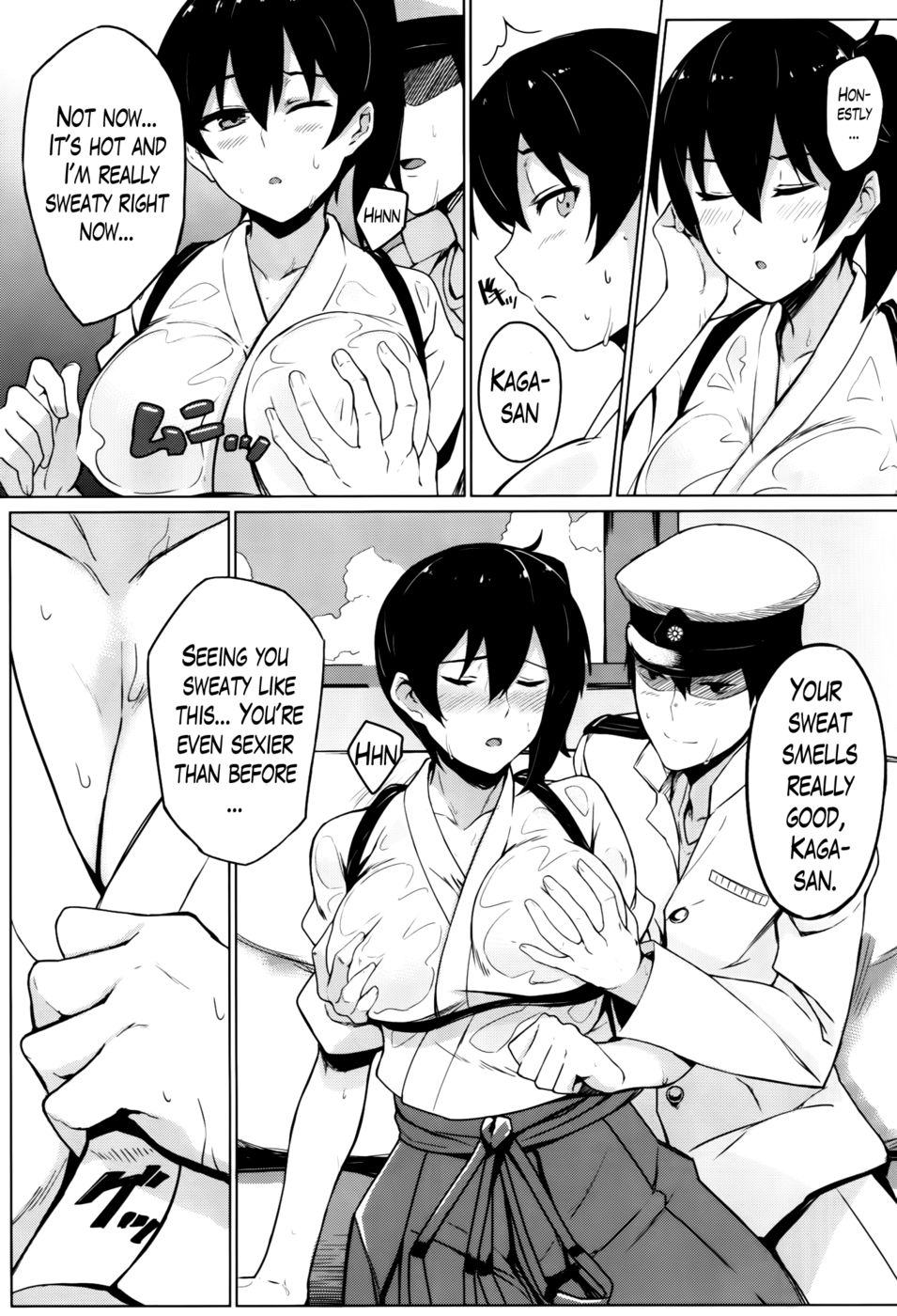 Hentai Manga Comic-Secretary Ship Kaga's Summer Vacation-Read-4